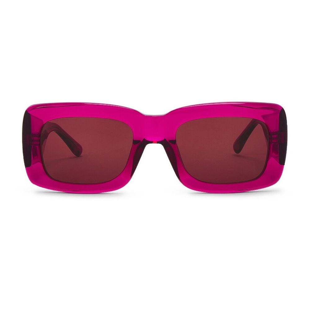 LIKE NEW THE ATTICO Marfa Sunglasses in Maroon